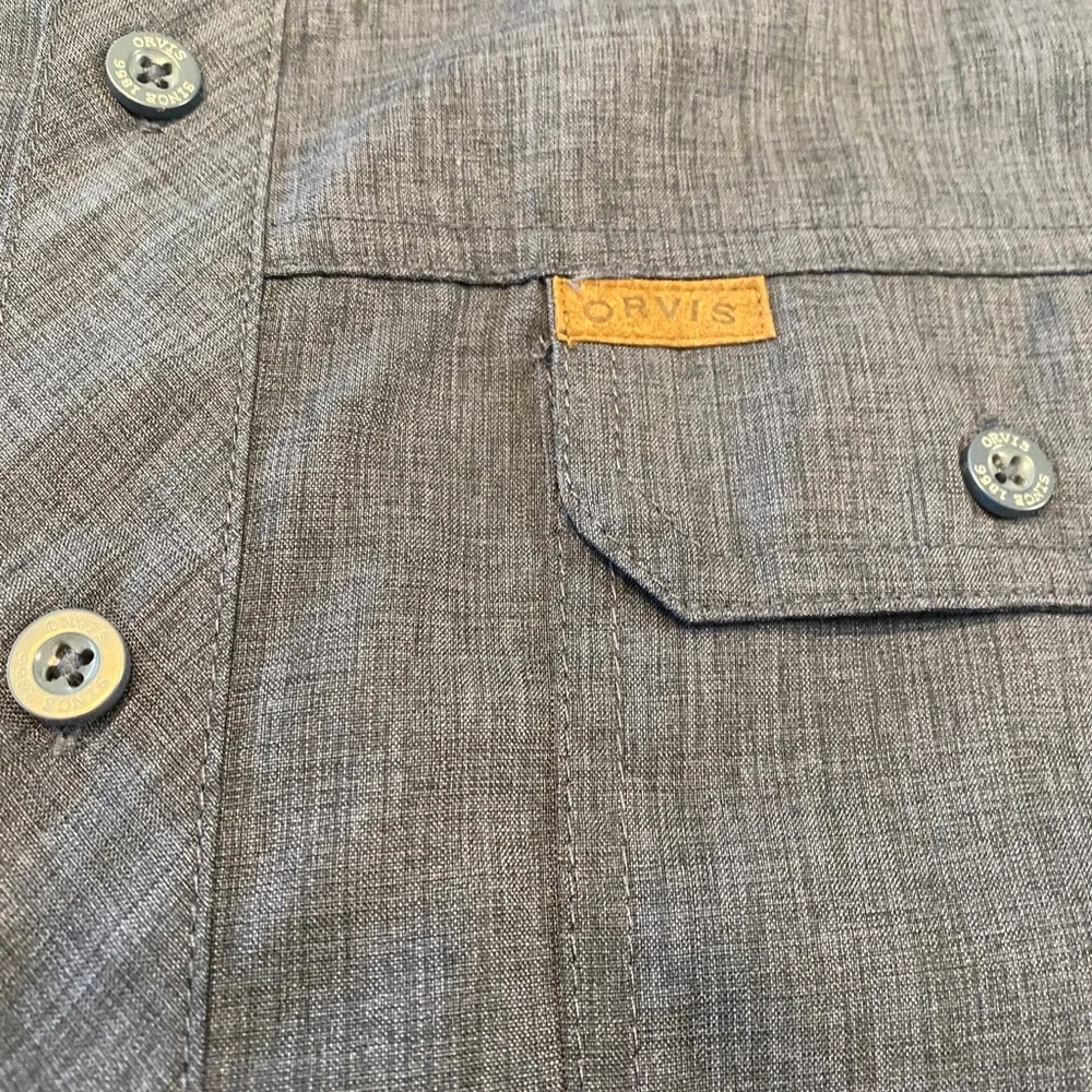 Orvis Short Sleeve Button Up Shirt - Picture 12 of 13